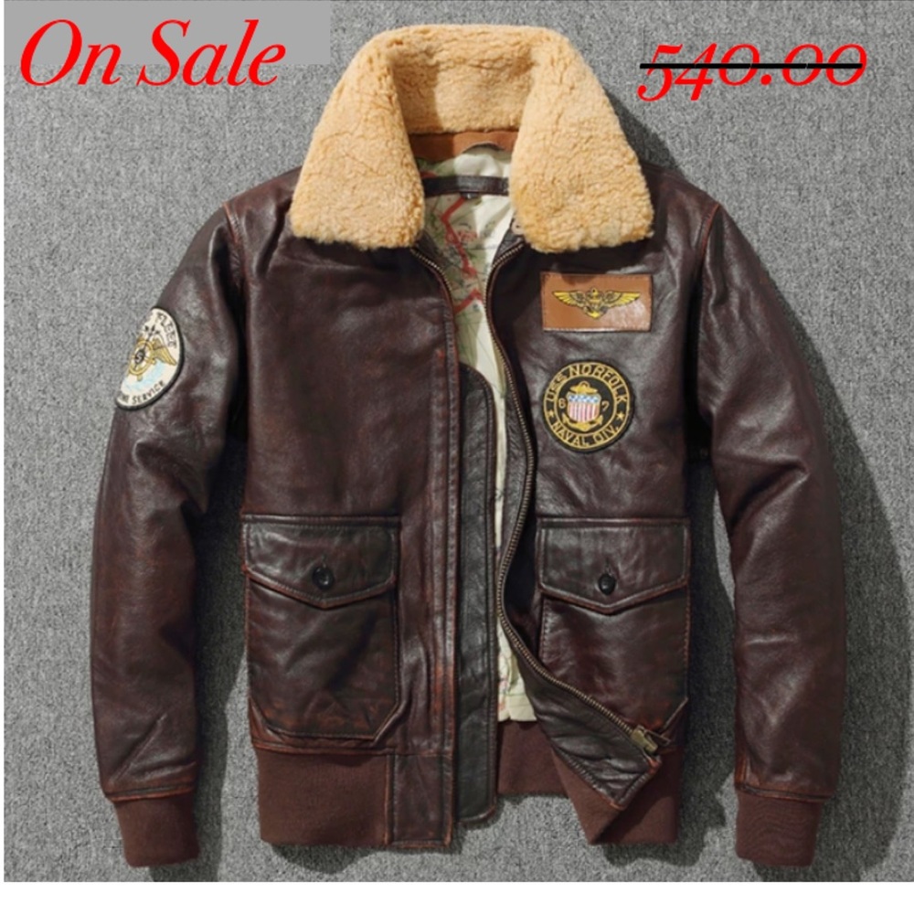 G1 Leather Aviator Jacket